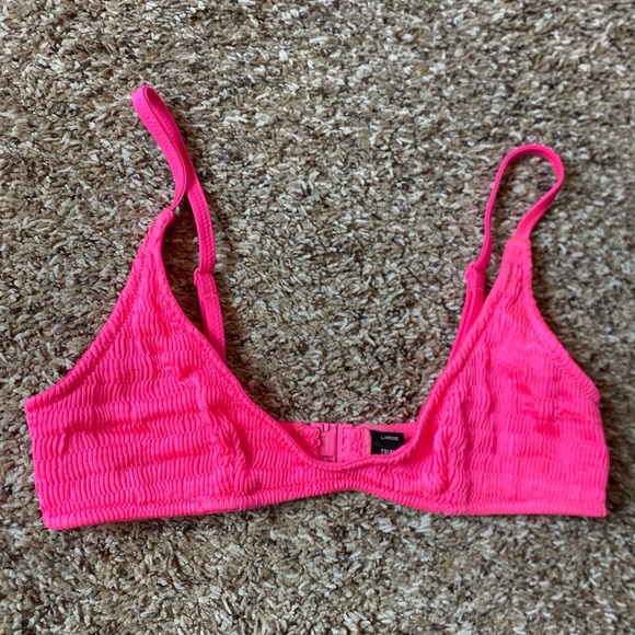 Triangl Bikini Top Pink Large - Picture 1 of 4
